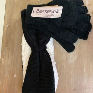 Bearpaw Mittens and Ear Headband
